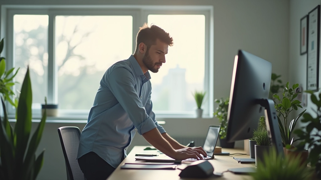Productief werkplein met focus en energie